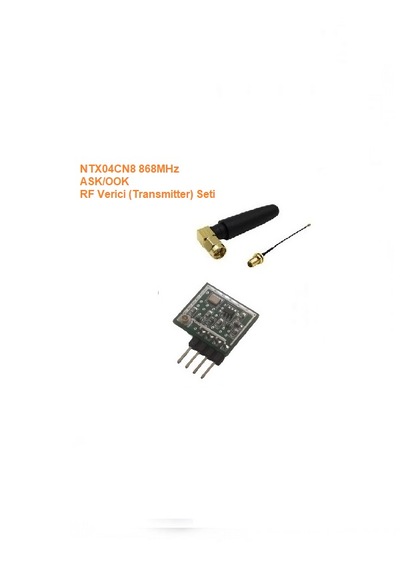 868mhz Ask/ook Rf Verici Seti Ntx04cn8