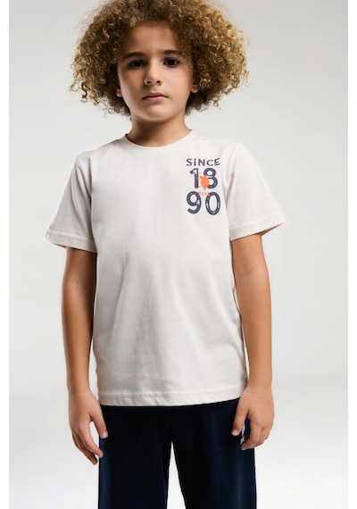 U.s. Polo Assn. 2054 %100 Pamuk Cepli Erkek Çocuk Şort Pijama Takım Taş