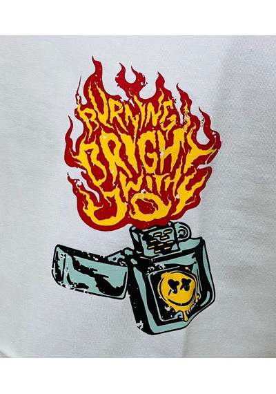 Beyaz Erkek Zippo Tişört Beyaz