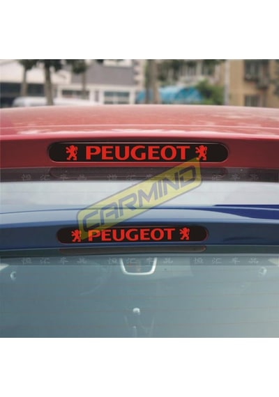 Peugeot 206 Karbon Arka Fren Stop Lambası Sticker
