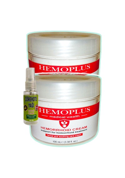 Hemoplus 100 Ml 2 Adet Hemeroid Ba.sur Kremi + 30 Ml Çörek Otu  Dindirici Yağ