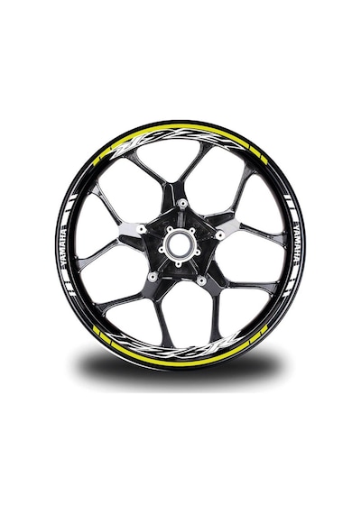 Neon Sarı Yamaha Fz6r Takım Jant Sticker Etiket Genel