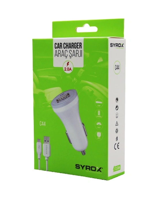Mıcro Usb Set 2.0a Samsung Uyumlu, Mikro Oto Araç Şarj Aleti C44