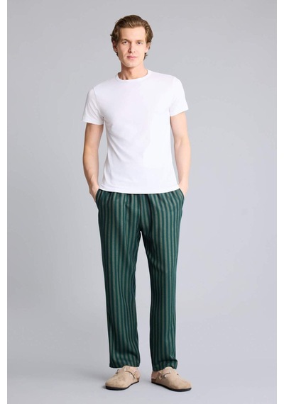 Defacto Regular Fıt Uzun Boy Flanel Alt G9633ax26spkh440 Haki-kh440