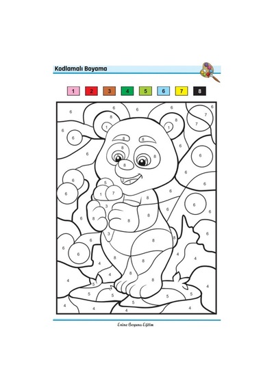 Herkes İçin Sayılarla Boyama Kitap Seti 2 Spiralli Kitap