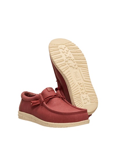 Hey Dude Wally Stretch Canvas Erkek Ayakkabı Kırmızı