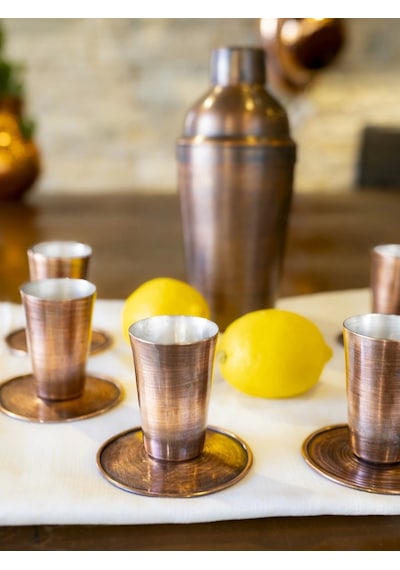 Bakır Shot Bardağı Meksika Oksit Renk 2'li