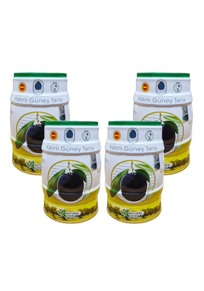 Katırlı Güney Tarla Sofralık Siyah Zeytin 4 Adet X 1 Kg