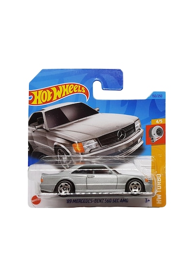 Hot Wheels '89 Mercedes-benz 560 Sec Amg - Hw Turbo Gümüş 1/64 Diecast Model Araba Çok Renkli