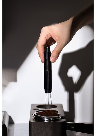 Magnetik İstasyonlu Espresso Makinası Needle Kahve Karıştırma İğnesi Espresso İğnesi Mt264 Siyah