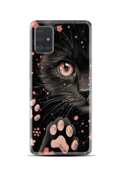 Samsung Samsung Galaxy Uyumlu A31 Kılıf Boutique Baskılı Resimli Kara Kedi Pcode -085