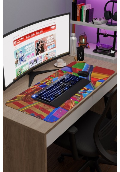 Tadc Amazing Digital Circus Dikişli Kauçuk Oyuncu Mousepad V5 - 90x40 Xxl Gaming Mouse Pad