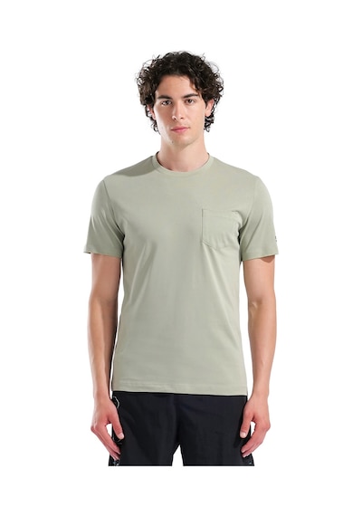 Arena Pocket Back Print Erkek Yeşil Günlük Stil T-shirt 011163660