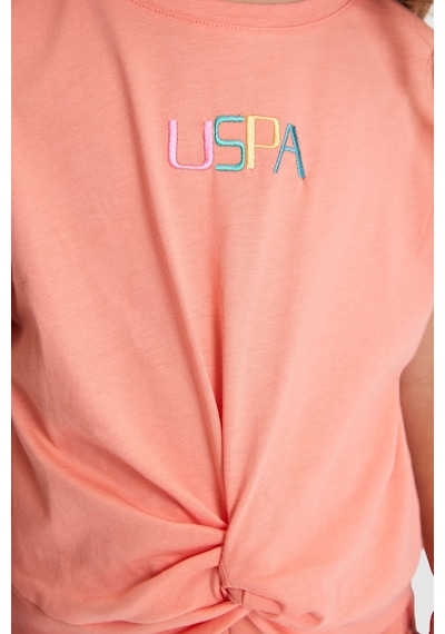 U.s. Polo Assn. Kız Çocuk Mercan Tişört 50325634-vr204 Coral