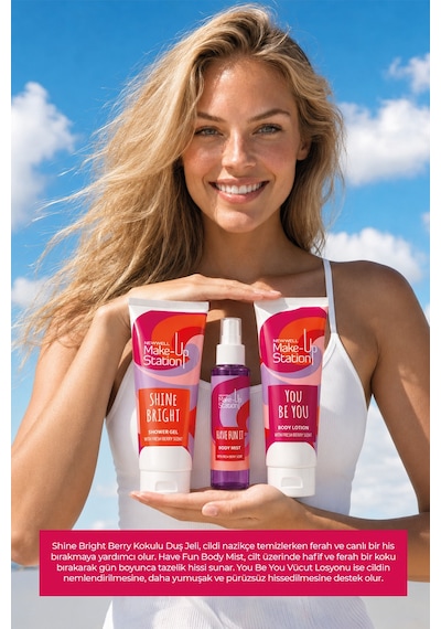 Make-up Station Be Proud Treat Yourself Travel Body Care Set 3 Lü Seyahat Vücut Bakım Seti Fresh