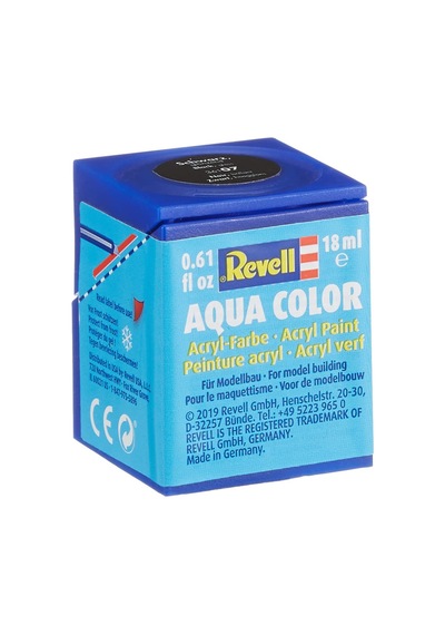 Revell - Su Bazlı Maket Boyası Siyah Parlak 18 Ml 36107 0,15 L