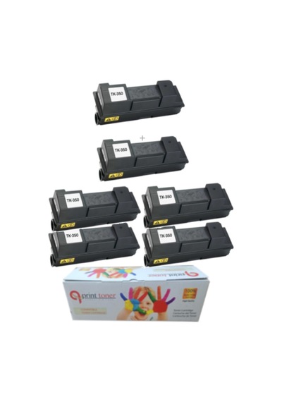 Kyocera Tk350 5 + 1 Ekonomik Paket Uyumlu Drum Ünitesi Fs3040 3140 3540 3640 Uyumlu Toner