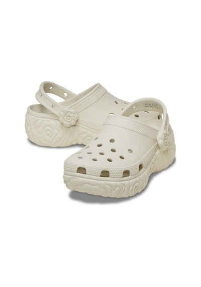 Crocs Classic Platform Bloom Clog Kadın Terlik-33935 Bej