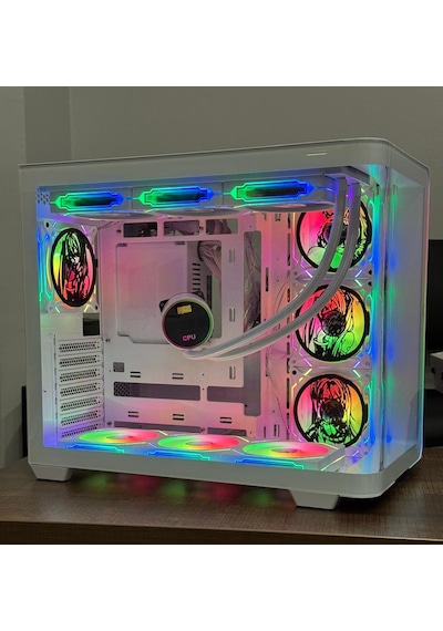 Anime Karakterli 7 Argb Fanlı 360mm Sıvı Soğutmalı 750w 80+ Powerlı Beyaz Akvaryum Kasa Anime Karakterli 7 Argb Fanlı 360mm Sıvı Soğutmalı 750w 80+ Powerlı Beyaz Akvaryum Kasa
