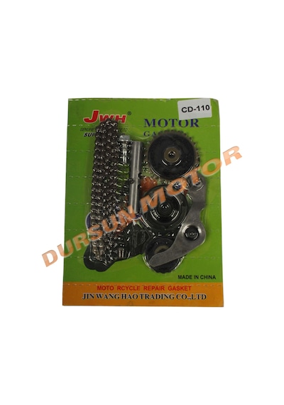 Cup Cub 50 100 110 Cc Egsantrik Gergi Seti + Zincir Komple Oem Cup Cub 50 100 110 Cc Egsantrik Gergi Seti + Zincir Komple Oem