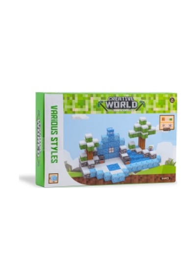 Creative World Manyetik Bloklar Küpler Kış Temalı 144 Parça / Zekâ Geliştirici Bloklar Seti -jm808
