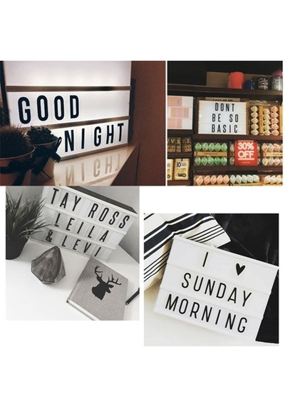 A4 Boyutunda Led Işıklı Yazı Panosu Lightbox