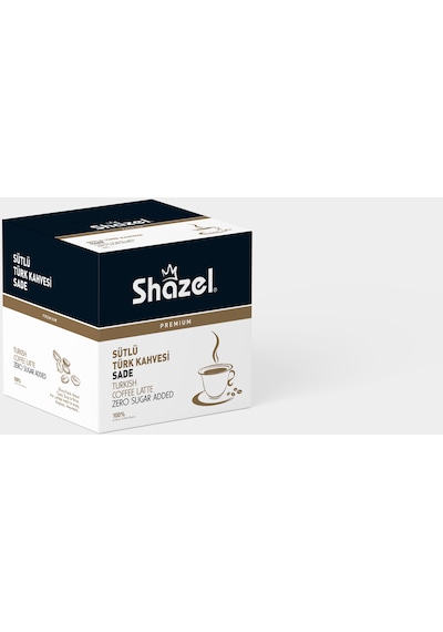 Shazel Sütlü Türk Kahvesi Şekersiz 3'lü 12 x 9 G
