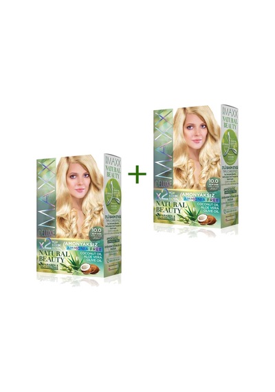 2 Paket Natural Beauty Amonyaksız Saç Boyası 10.0 Açık Sarı