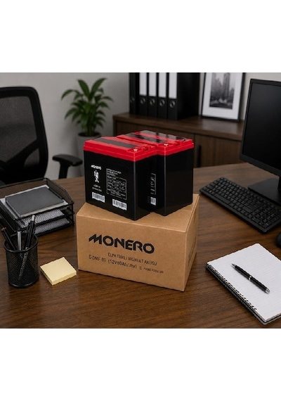 Monero 12v-80 Amper 2 Li Paket 45 Amper Ebatlarında Elekrikli Bisiklet Aküsü Ebatlar: 223x121x174mm