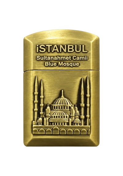 Hunter Soft Flame İstanbul Sultan Ahmet Design Gold Çakmak Ack025