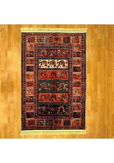 Kadim Motifli 120 X 180 Dijital Baskı Halı Kahverengi
