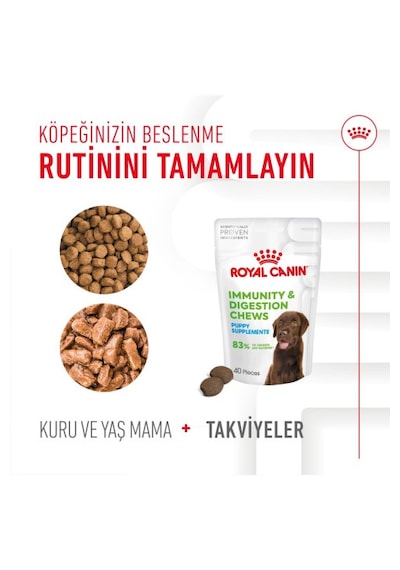 Immunity&digestion Chews Bağışıklık Ve Sindirim Sistemini Destekleyen Tamamlayıcı Ödül Maması 100g