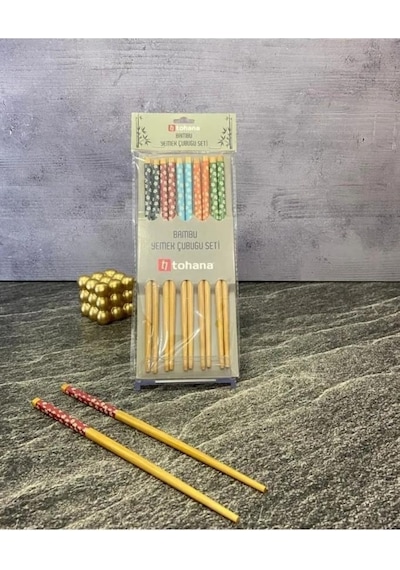 Tohana Bambu 10 Lu Chopstick Yemek Çubuğu Seti Thn75537