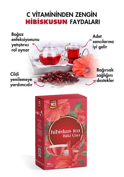 Ncs Hibiskus Çayı 30 Süzen Poşet Bitkisel