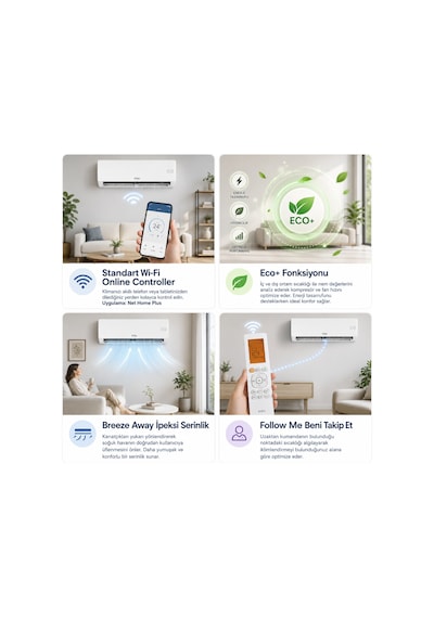 Kaira DTXR35A 12000 BTU/h A++ Wifi Inverter Duvar Tipi Klima (Montaj Dahil)