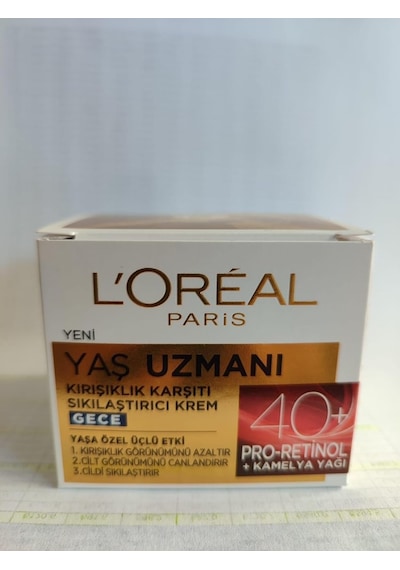L'oreal Paris Yaş Uzmanı 45+ Kırışıklık Karşıtı Sıkılaştırıcı Gece Kremi Sku: Zeus8690010394835