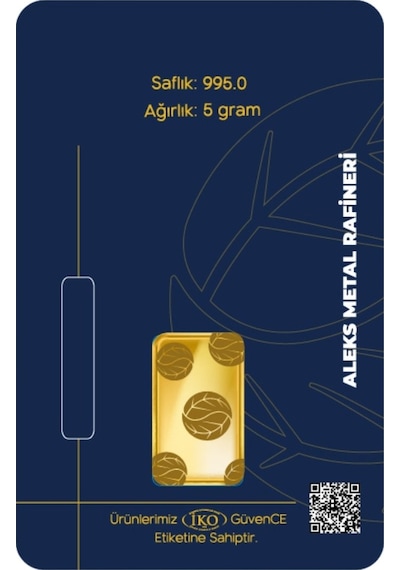 Agakulche 5 Gr 995 24 Ayar Amr Külçe Altın