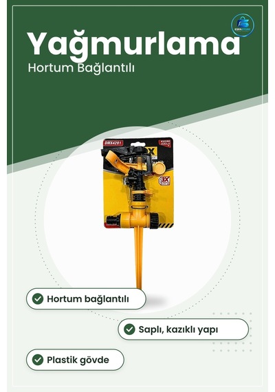 Fıskiye Saplama Plastik Spring Bahçe Sulama Yağmurlama Hortum Bağ