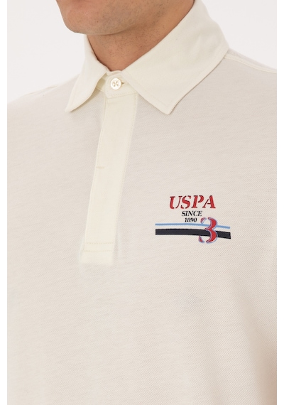 U.S. Polo Assn. U.s. Polo Assn. Erkek Krem Tişört 50324803-vr071
