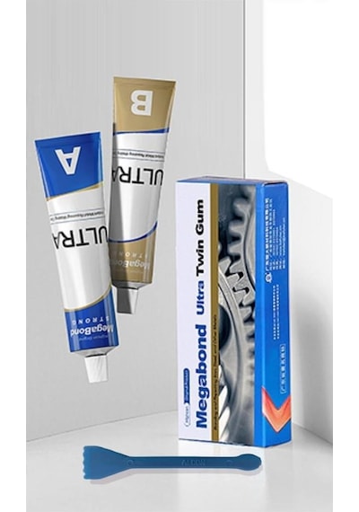Megabond 2+1Pkt Çift Karışım Soğuk Kaynak Macun Yapıştırıcı 60Gr