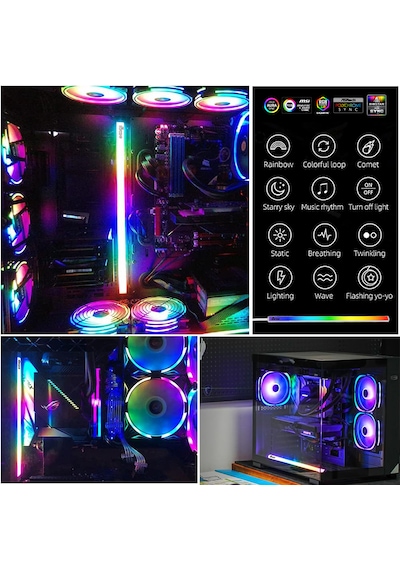 Ropcomp Argb Pc Kasa Aydınlatma Led 30 Cm - Beyaz
