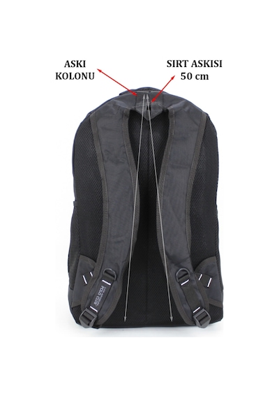 Case Club Polo Club Büyük Boy Sırt Çantası Yarı Dağcı Ve Seyahat Çantası 50 Lt Siyah - Yeşil