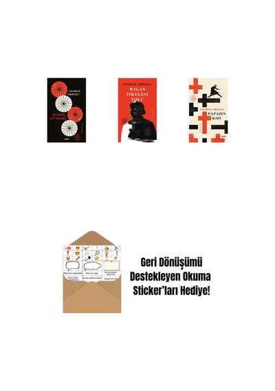 Burma Günleri Ciltli + Wigan İskelesi Yolu + Papazın Kızı Ciltli + Okuma Sticker'ları