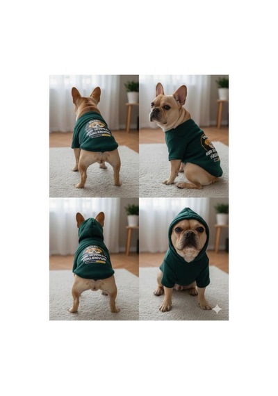 Penye Baskılı Sweatshirt Haki