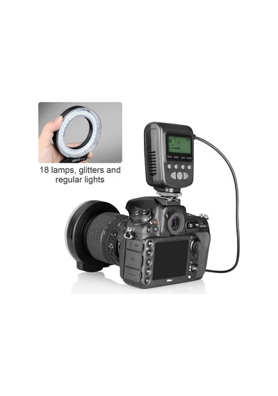 Meike Fc110 Led Makro Ring Flaş, Canon, Nikon, Pentax, Olympus Uyumlu