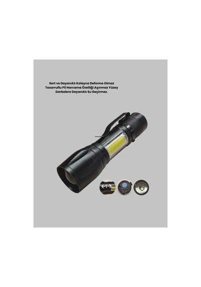 8753tknd 4 Mod Şarjlı Işıldak Ultra Güçlü Cree Led Su Geçirmez Alüminyum Gövde 893hmng Çok Renkli Çok Renkli