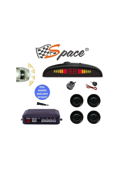 Space Park Sensörü Türkçe Sesli 22 Mm Siyah / Gupr19-s