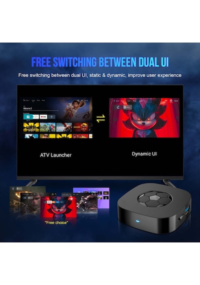 Android Tv Box 8k Android Tv Stick Kablosuz Yayın Netflix Youtube Prime Videoıptv Destekli 2gb+16gb