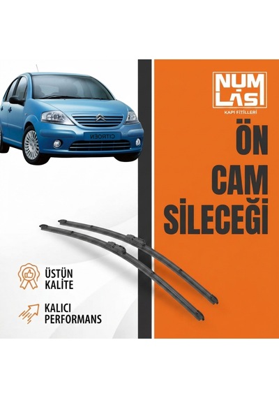 Citroen C3 1.nesil Ön Cam Silecek Takımı Numlas-a Kalite-nm0045