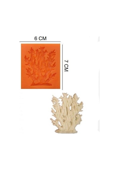 Şeker Hamur Kalıbı Silikon Ağaç 6 7 Cm